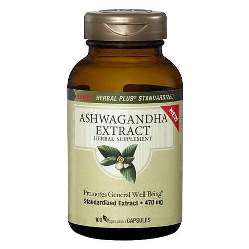 GNC Ashwagandha Extrato 470mg Bem Estar Completo